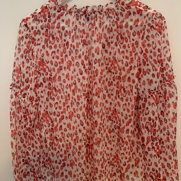 Pink animal print Banana Republic blouse - Picture 3 of 3